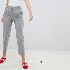Asos high rise Checkered trouser pants!